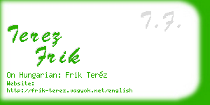 terez frik business card